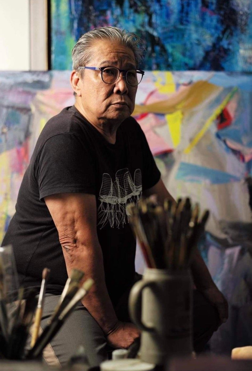 Edwin Wilwayco, 70, is an abstract expressionist.