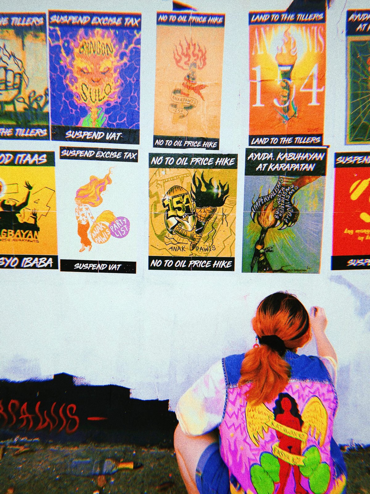 Solidarity Painting at the SAKA Mural.