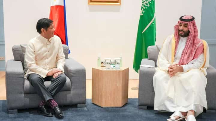 Saudi Crown Prince Mohammed bin Salman and President Ferdinand Marcos met Friday on the sidelines of an Asia-Pacific summit in Bangkok. Photo courtesy of President Bongbong Marcos / Facebook