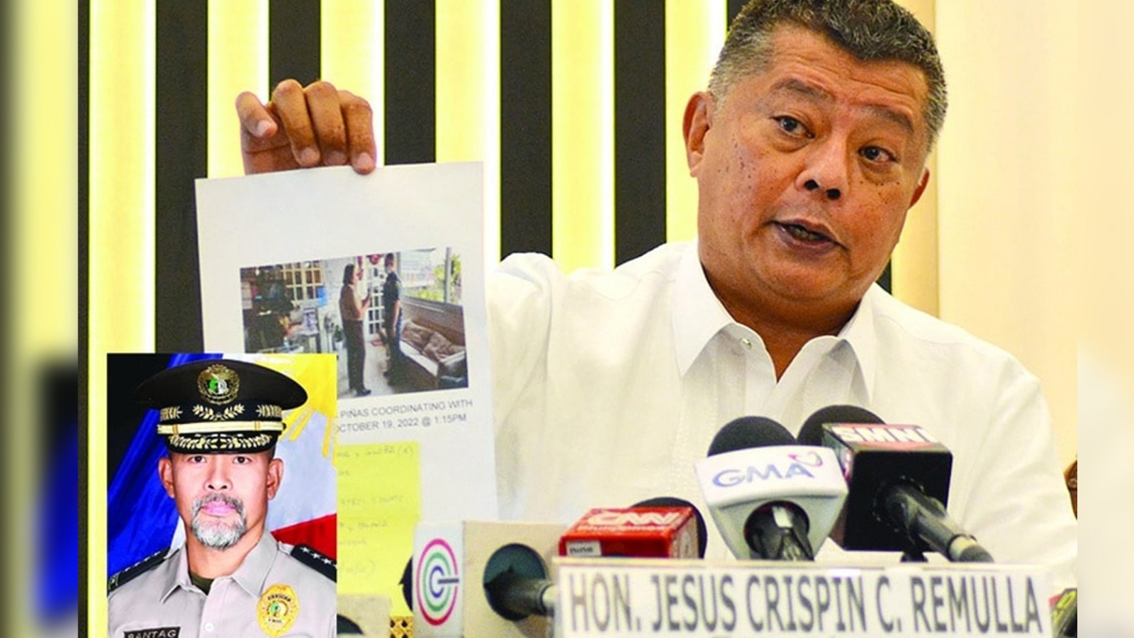 Remulla to Percy murder mastermind Bantag: Surrender