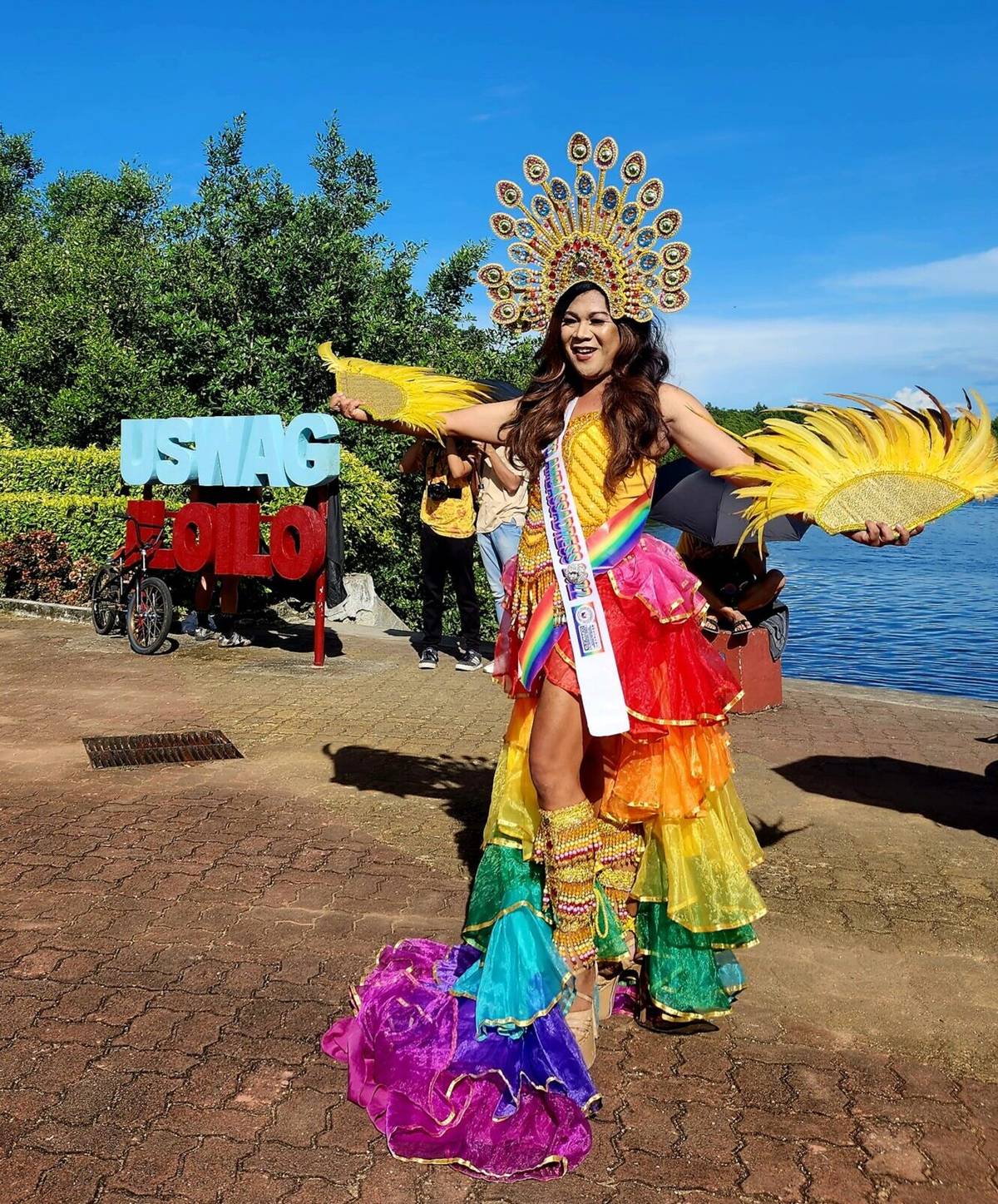 A queen welcoming everyone to Iloilo and to the march.