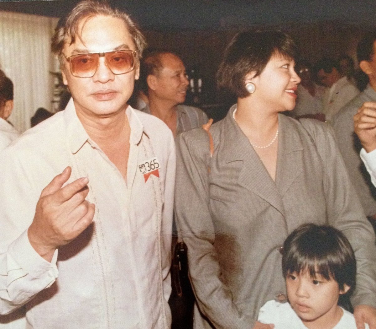 Celina with her father Adrian and daughter Aryn.