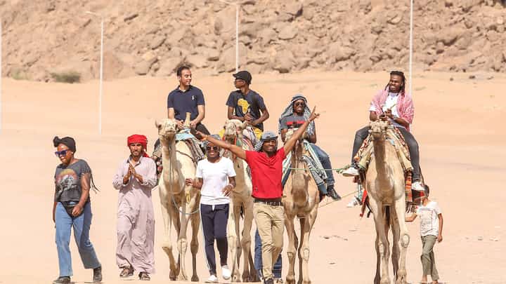 Young climate activists cross the Egyptian desert in a bid to demand climate justice. | PHOTOGRAPHS COURTESY OF UN YOUTH