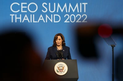 US VP Harris tells Asia the US is ‘here to stay’