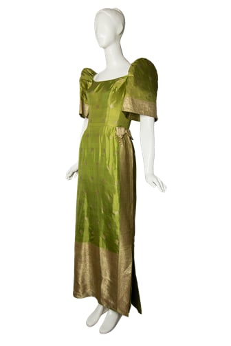 Lime green terno by Valera.