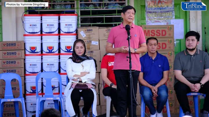 FILE: President Ferdinand Romualdez Marcos Jr. at the Broce Central Elementary School of Peace, Datu Odin Sinsuat Municipality, Maguindanao on Tuesday, 1 November. (Photo by Yummie Dingding)
