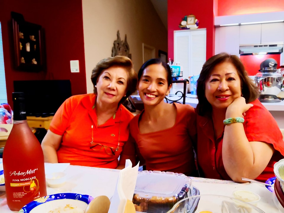 Marilou Kahn Magsaysay, ballerina Ma. Regina Magbitang, and Marichu Nepomuceno.