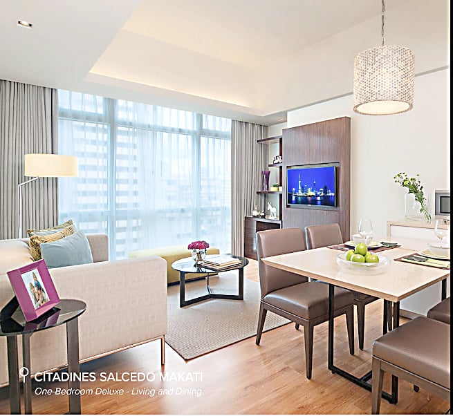 Photographs courtesy of Ascott
One-bedroom Citadines Aprthotel Salcedo.