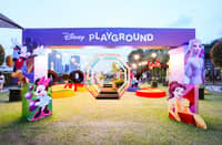 At SM Aura Premier’s roof deck, a Disney Playground-themed mini golf course