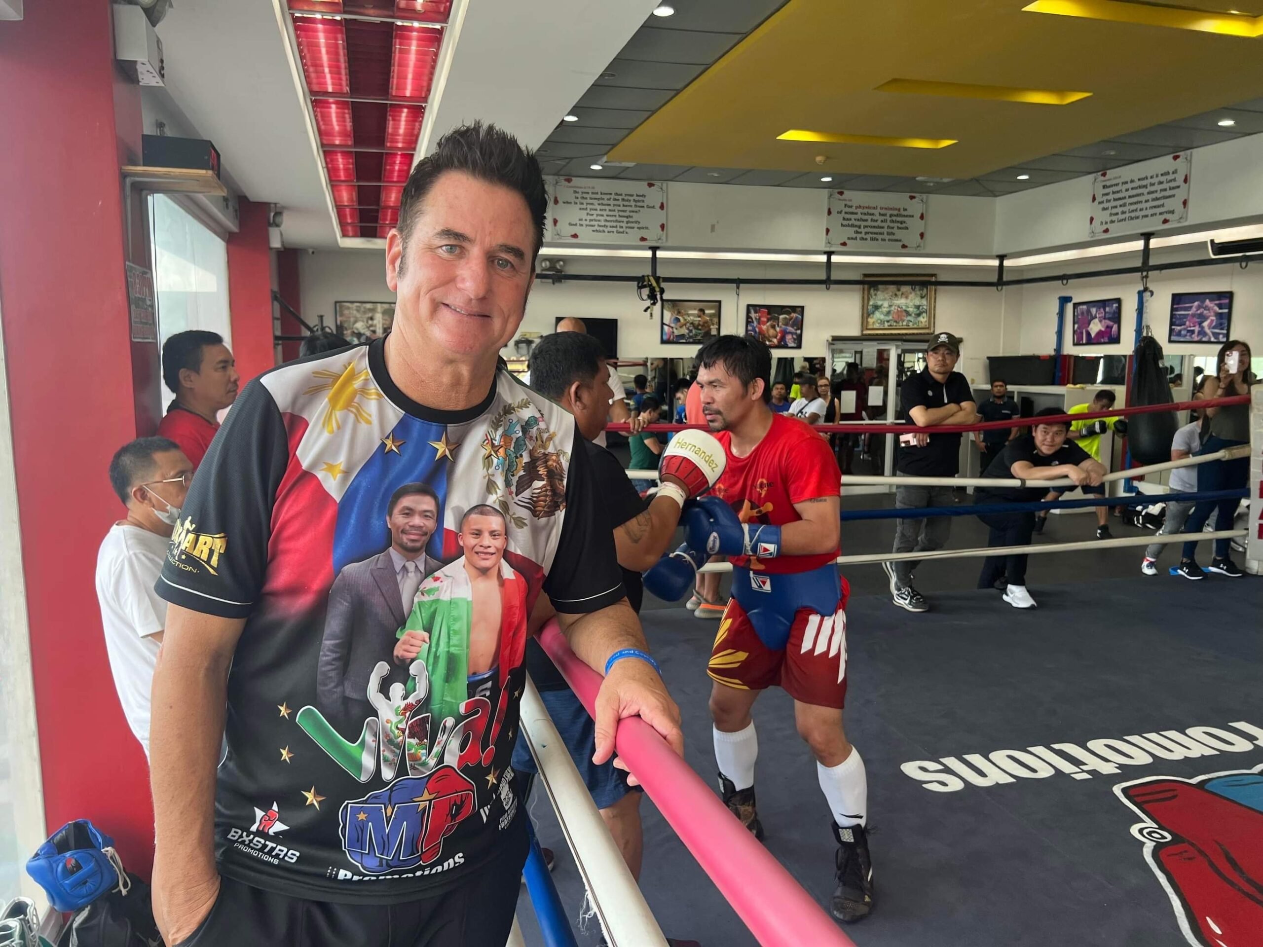 Pacquiao sets camp on fire