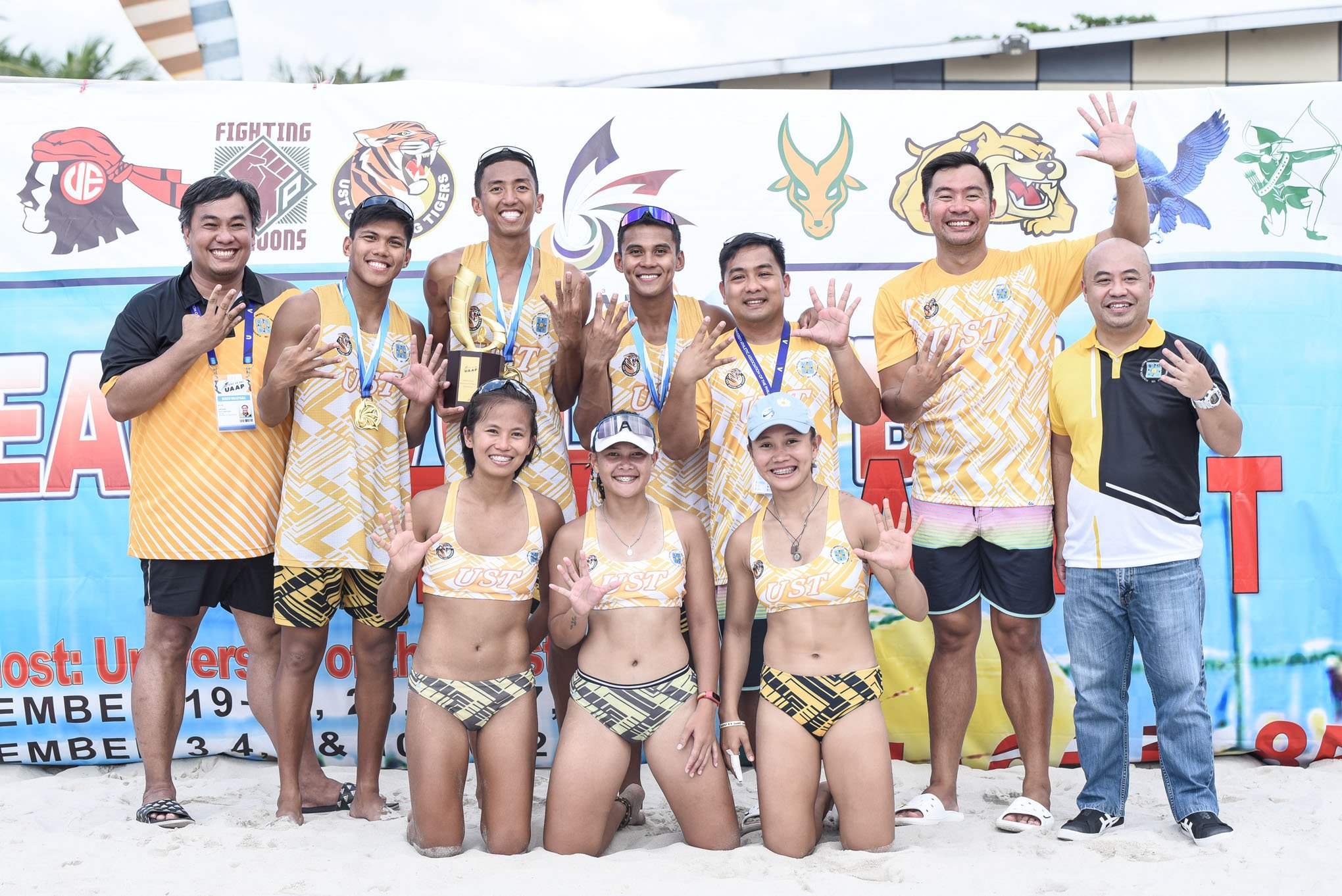 UST extends beach volleyball reign