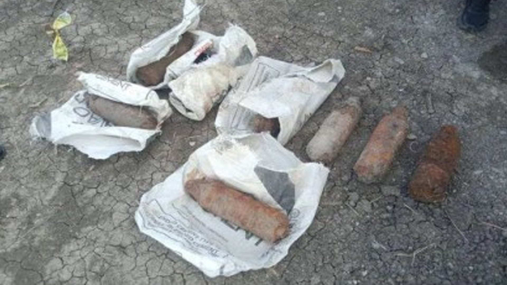 Vintage bombs unearthed in Davao Sur