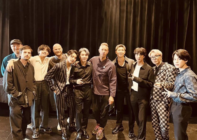 PHOTOGRAPH COURTESY OF ig/coldplay<br />coldplay and BTS are up for Best Pop Duo/Group Performance for 'My Universe.'