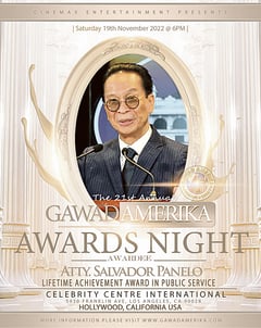 Fil-Am foundation honors Panelo for lifetime achievement in public service