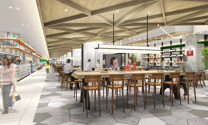 MITSUKOSHI food court.