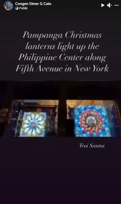 Pampanga-made lanterns light up Philippine Center in New York