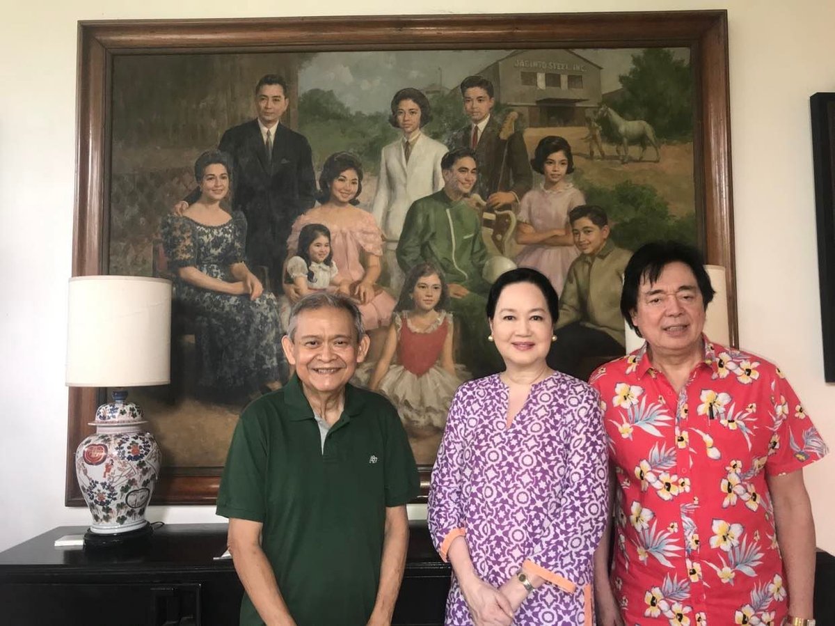 Daily Tribune's Social Set Editor visiting with Rock and Roll legend RJ Jacinto and his wife, former Karilagan model Frannie (nee Aguinaldo)