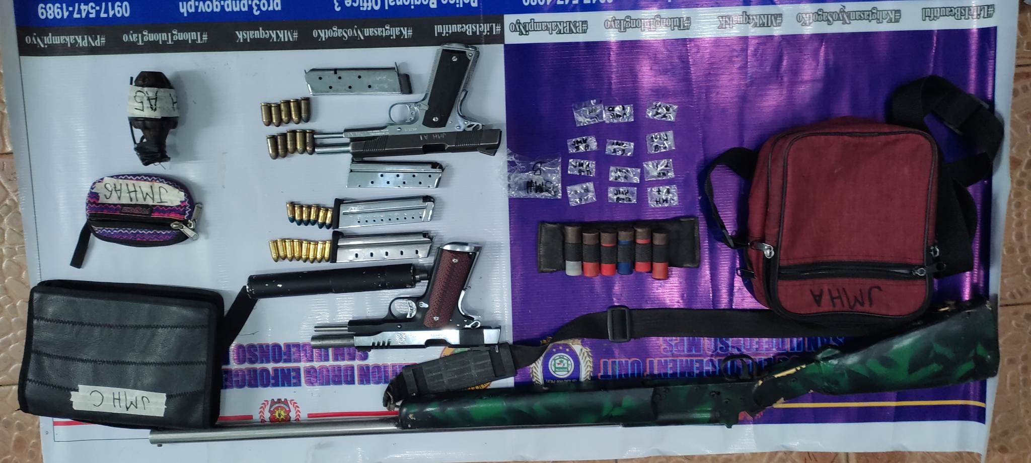 Crime gang suspect yields guns, ammos, grenade