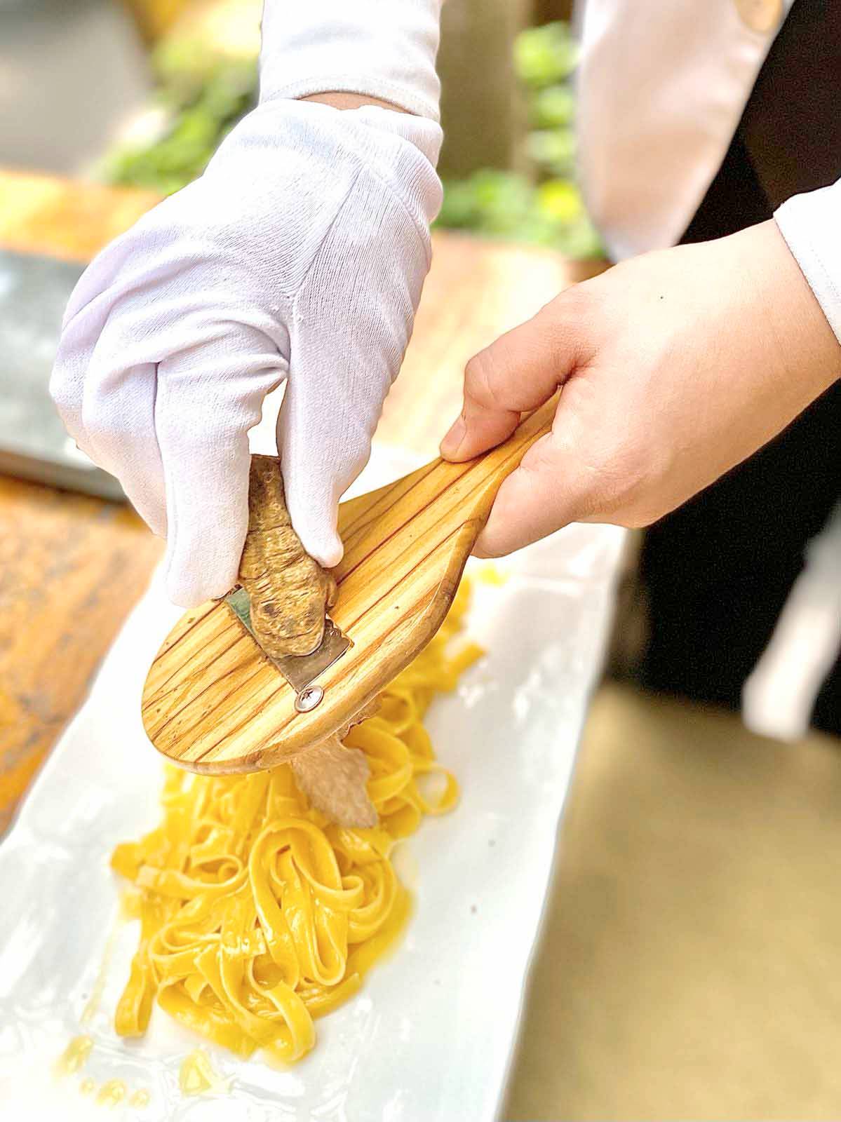 No one can offer indulgence on a plate better than Margarita Forés' Lusso at Greenbelt where you can have shavings of white truffle on home-made pasta.