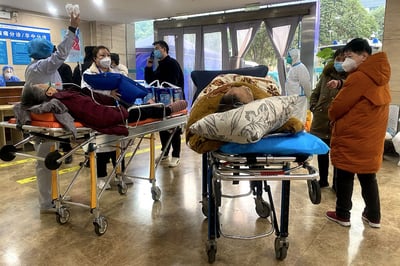 Elderly Covid patients fill hospital beds in China’s Chongqing