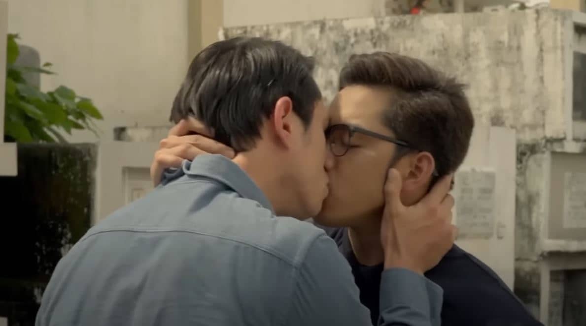 <strong>Photographs courtesy of Mentorque Entertainment and 3:16 MediaNetwork</strong><br />Jake Cuenca as Robert and Sean de Guzman as Matthew in 'My Father, Myself.'