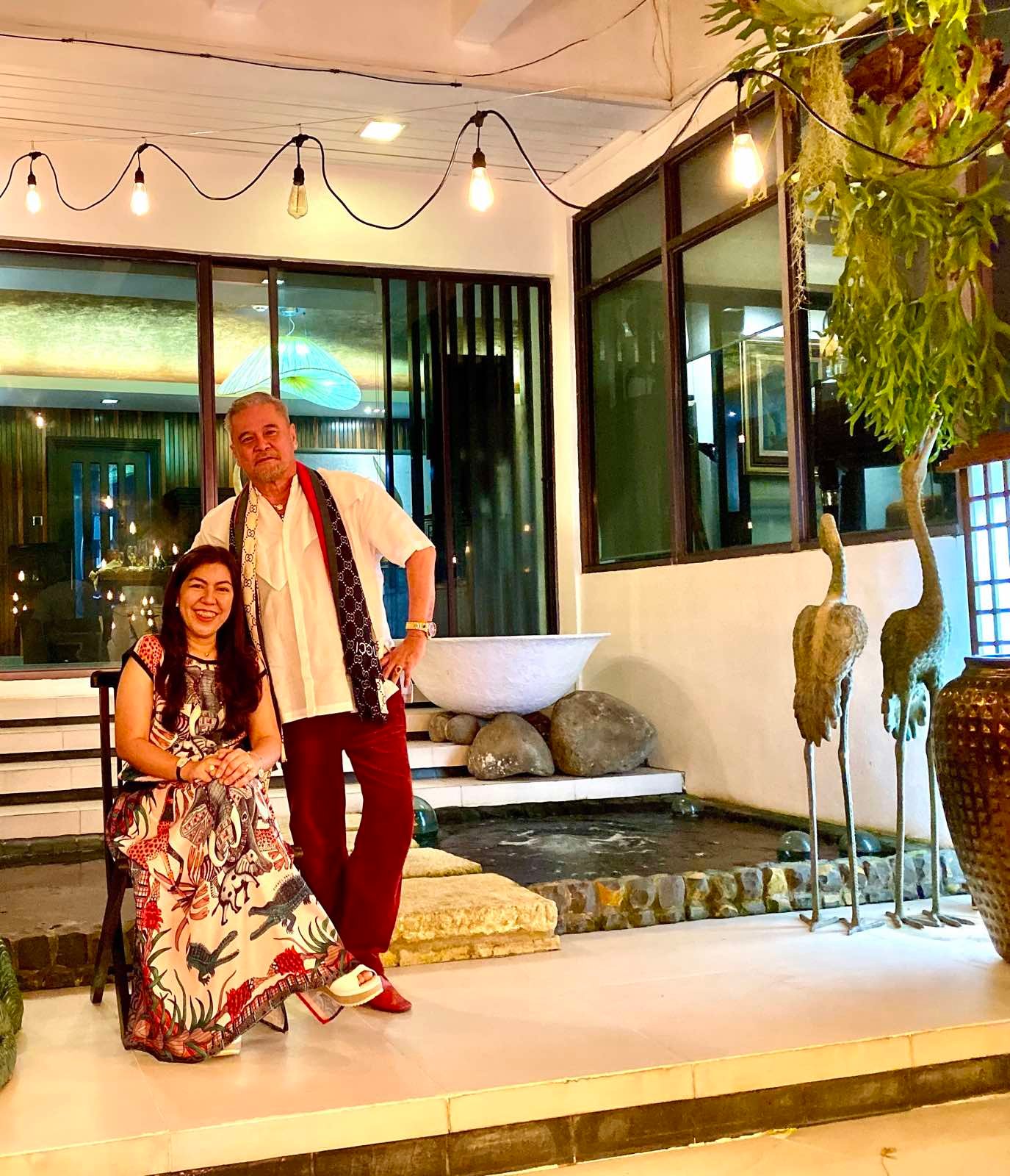 COCOY with the lady of the house, Fely Pajela.