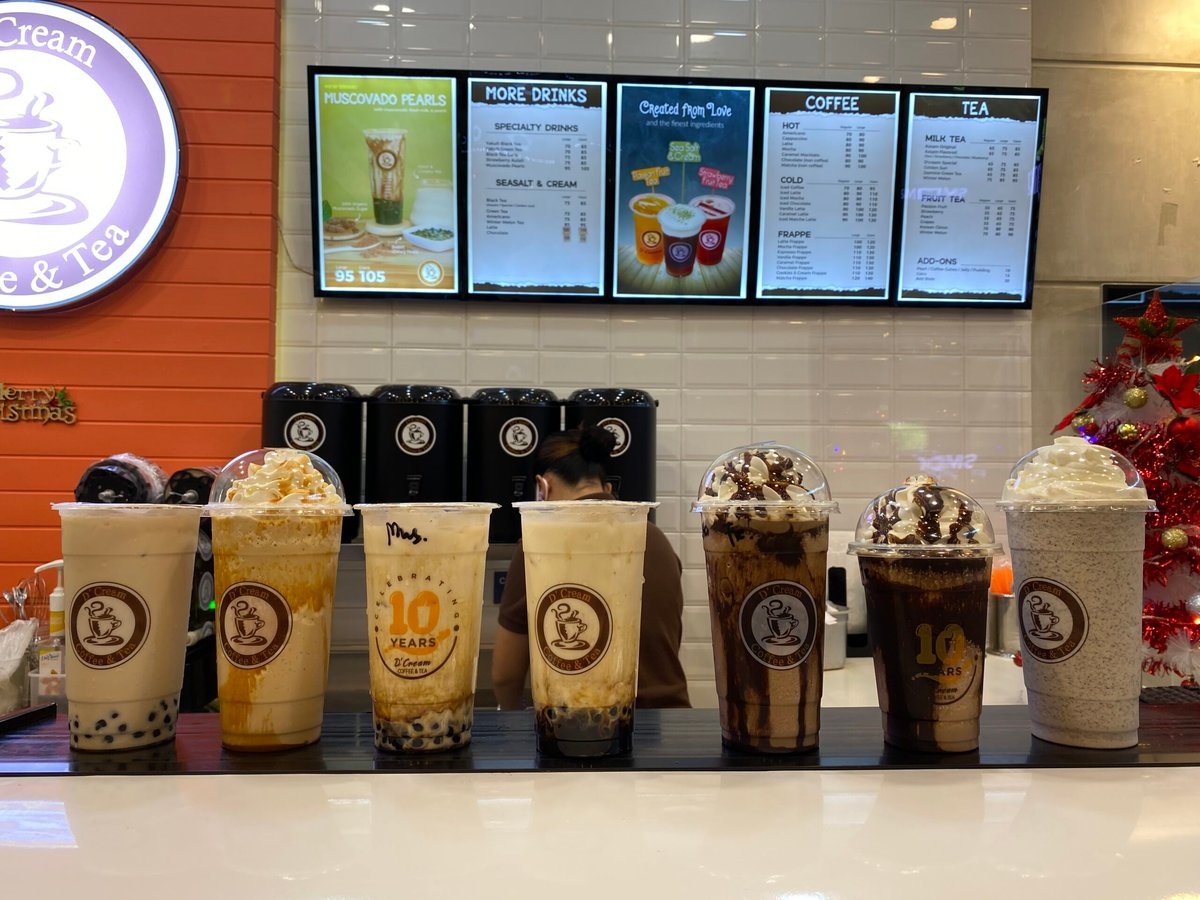 D'Cream's delectable coffee.
