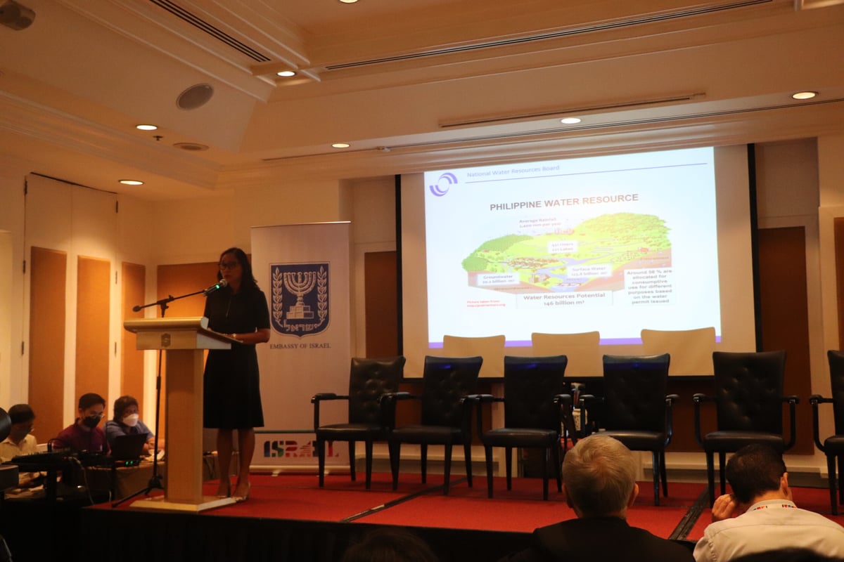 Director Susan Abano of the National Water Resources Board. | photographs courtesy of the israel embassy in manila