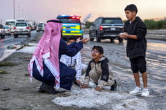 Rare hail brings winter white to desert hotspot Kuwait