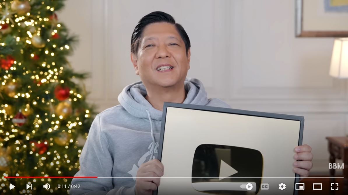 As of morning of 24 December, the official YouTube account of the President has 2.72 million subscribers.