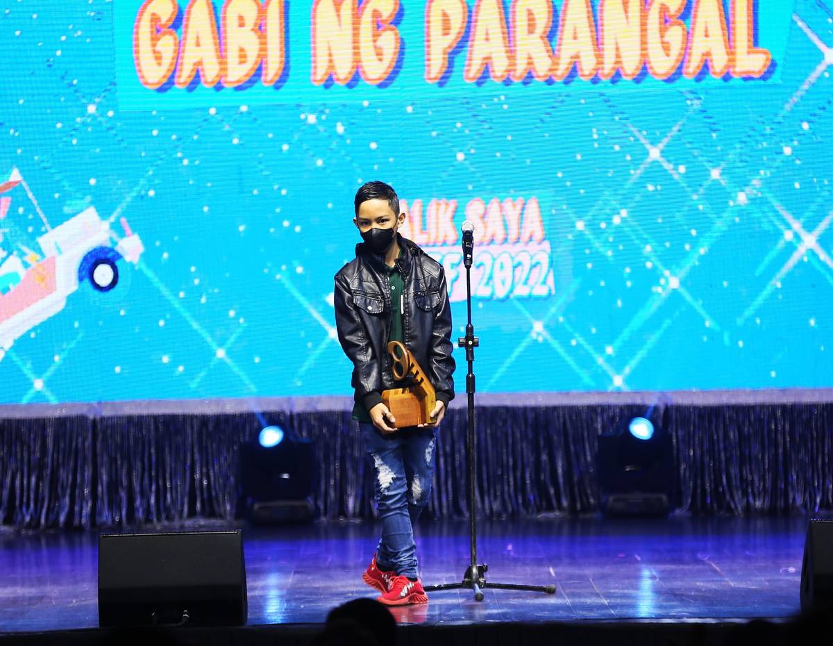 Best Performing<br />Child Actor Shawn Niño Gabriel for My Father, Myself.