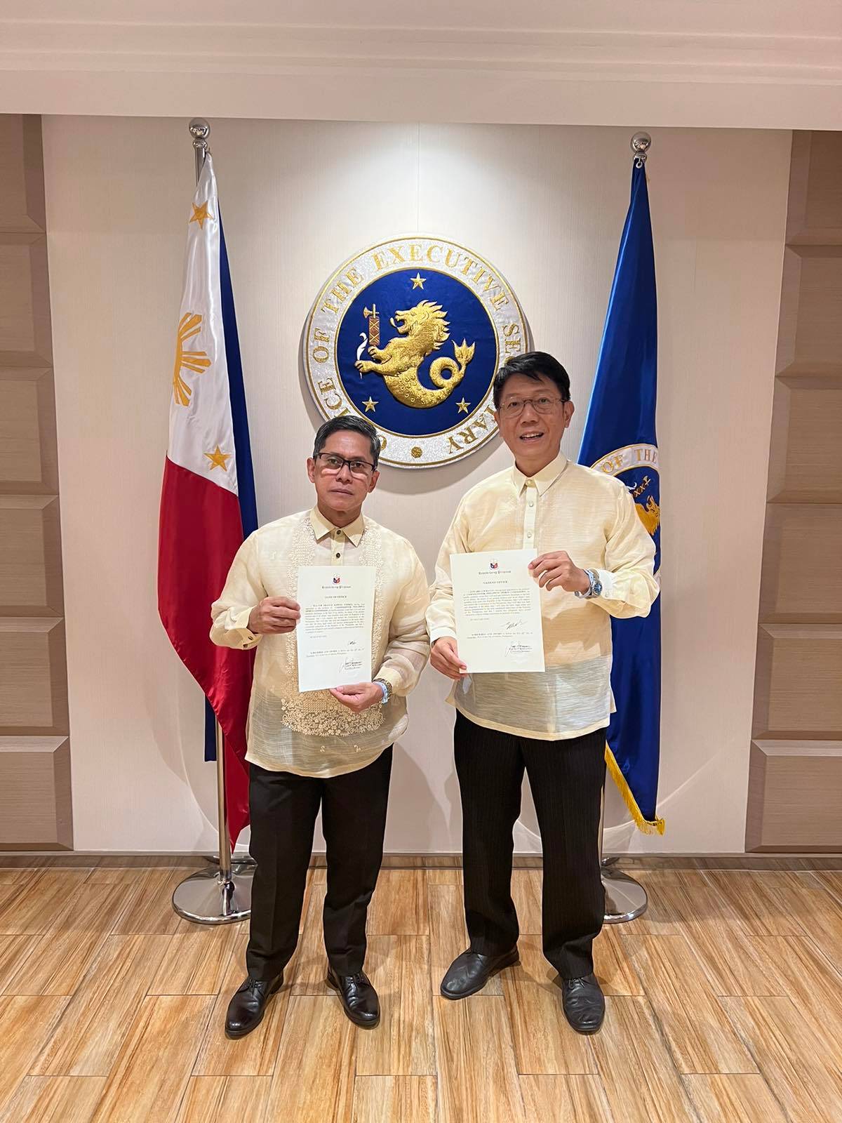 New PSC Commissioners Walter Francis K. Torres (left) and Edward Lim Hayco (right)