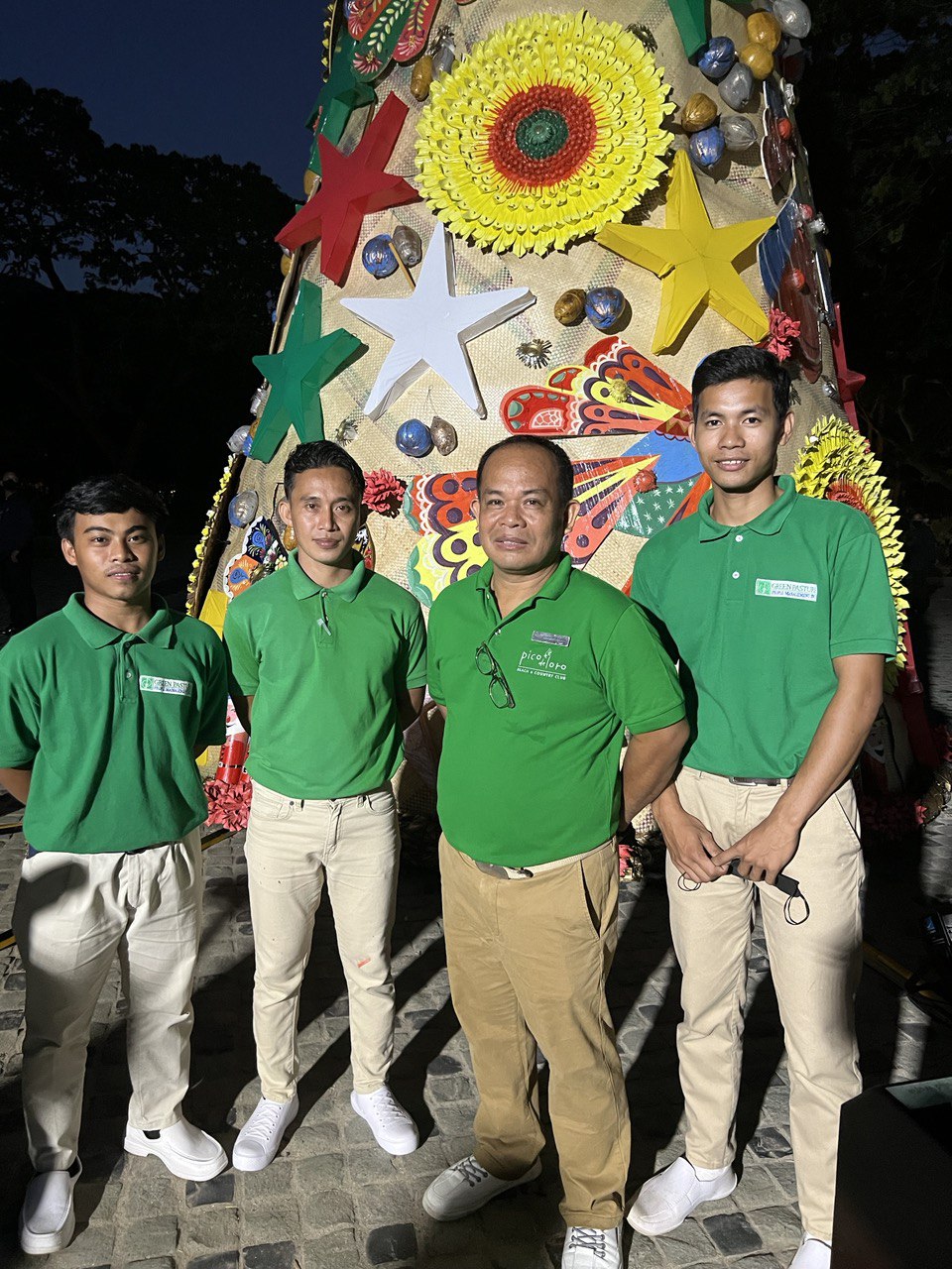 Pico de Loro Beach and Country Club housekeeping and creative team members Mervin Gonzales, Christian Cyrus Tito, Florencio Garcia, and Teodoro Perno Jr.
