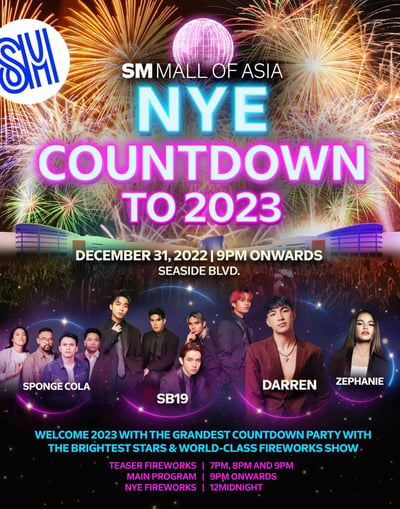 Welcome 2023 with grandest New Year’s Eve countdown party, balloon display at SM MOA