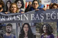 Since 2014, when Erdogan became president, tens of thousands of people, from high-school teens to a former Miss Turkey, have been prosecuted under a longstanding law that criminalizes insulting the president. (Photo by YASIN AKGUL / AFP)