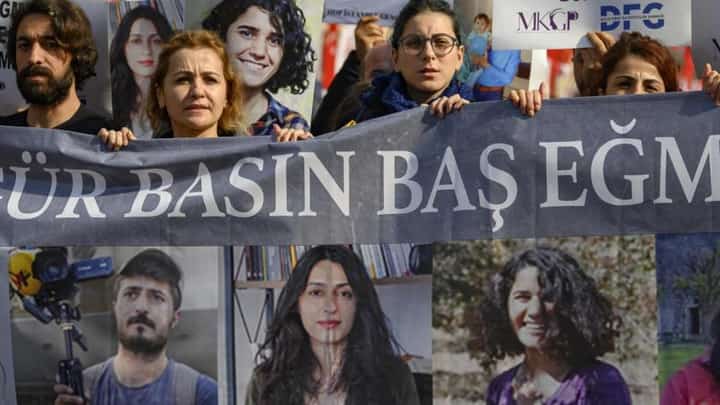 Since 2014, when Erdogan became president, tens of thousands of people, from high-school teens to a former Miss Turkey, have been prosecuted under a longstanding law that criminalizes insulting the president. (Photo by YASIN AKGUL / AFP)