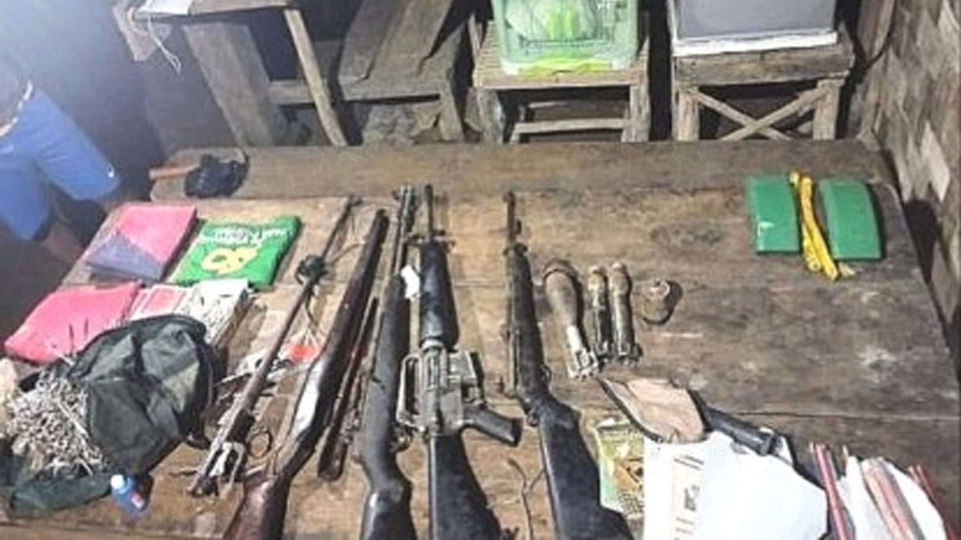 Firearms cache seized