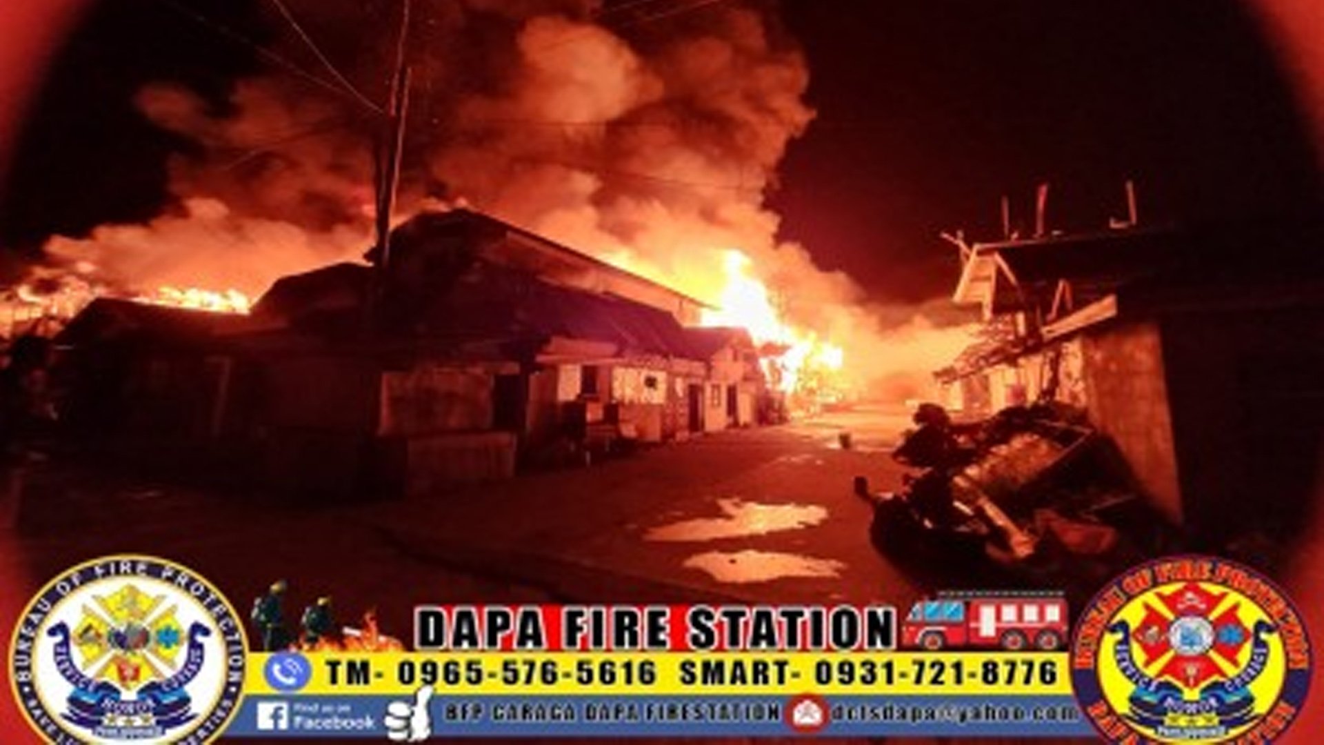 Blaze destroys Dapa town houses