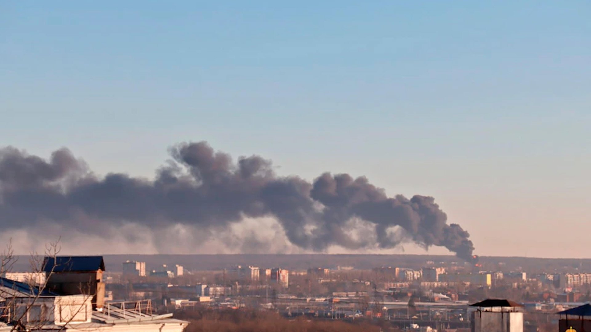 ‘Drone attack’ strikes Russian airfield