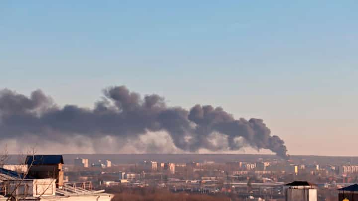 ‘Drone attack’ strikes Russian airfield