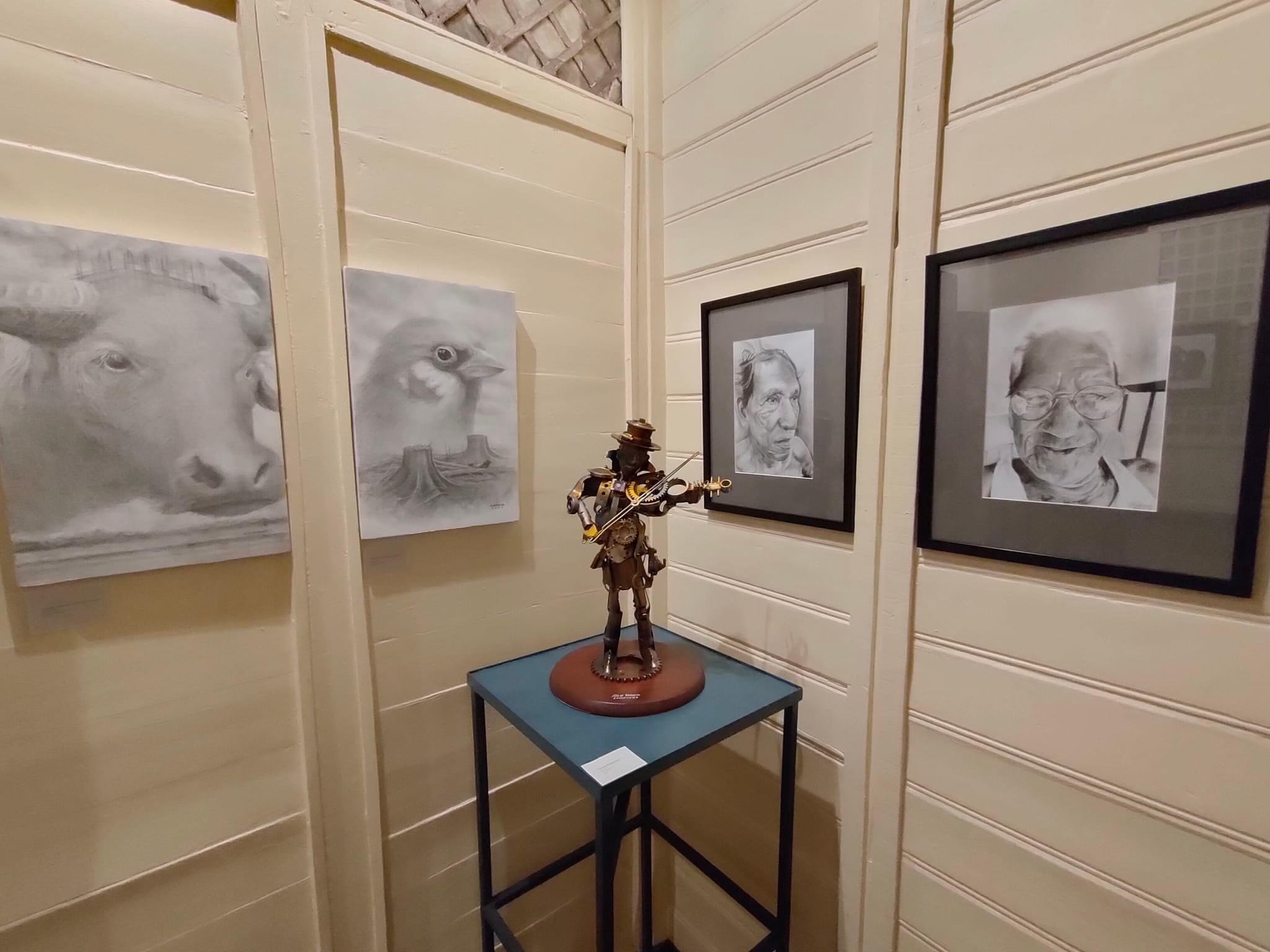 Works on display at the Museo Pulong Kabyawan.
