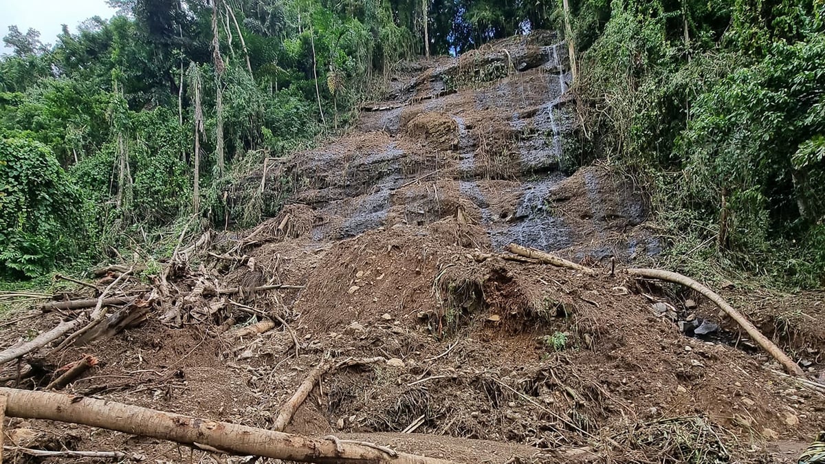 Christmas Eve landslide kills 2
