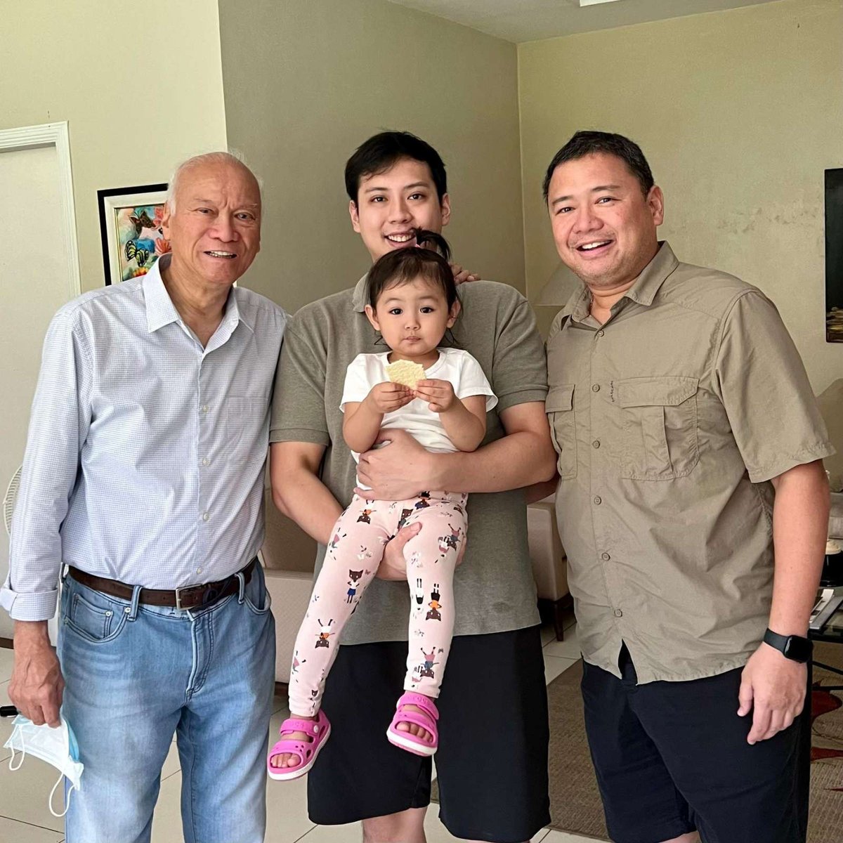 (From left): Ramon Magsaysay Jr., Jaime Magsaysay with daughter Tali, and Paco Magsaysay.