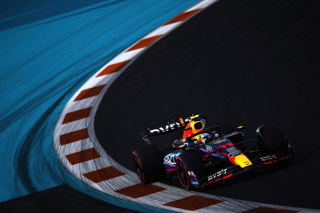 Perez takes pole in Miami as Leclerc crash leaves Verstappen in ninth