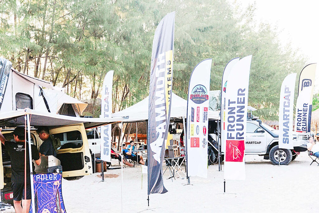 Sponsor booths displayed a bevy of aftermarket items for the enthusiasts.