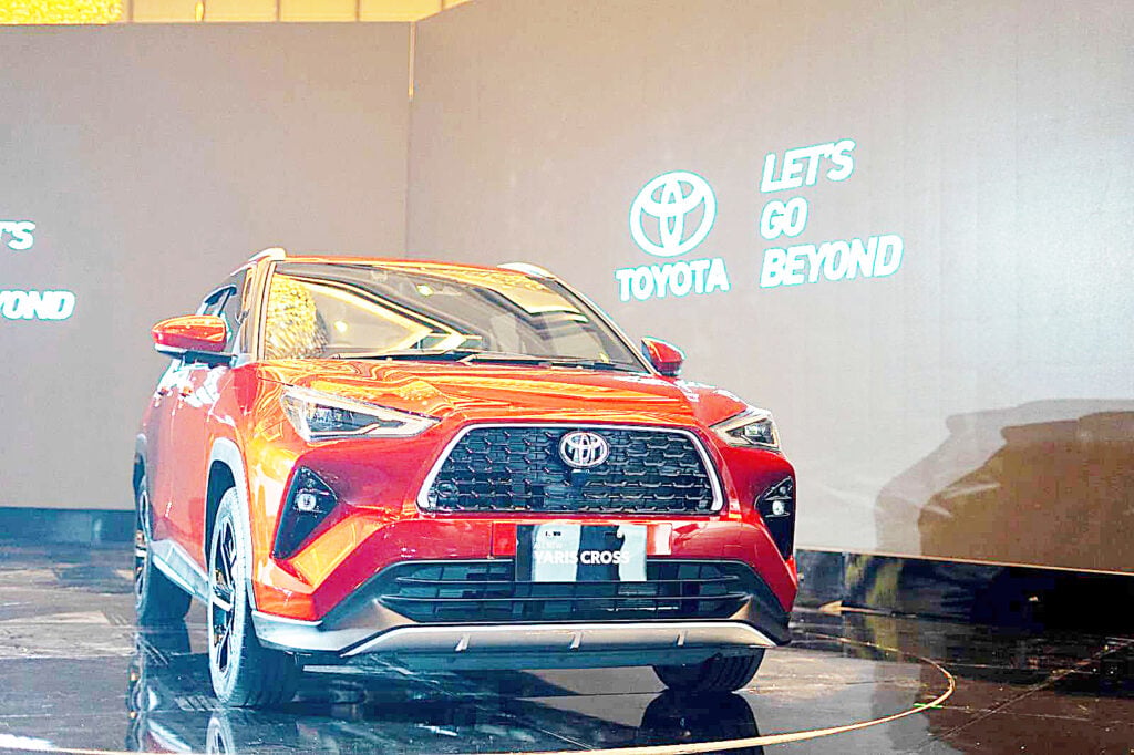 LOOKING like a smaller, sharper Corolla Cross, the Yaris Cross is powered by a 1.5 liter engine making 105 hp.