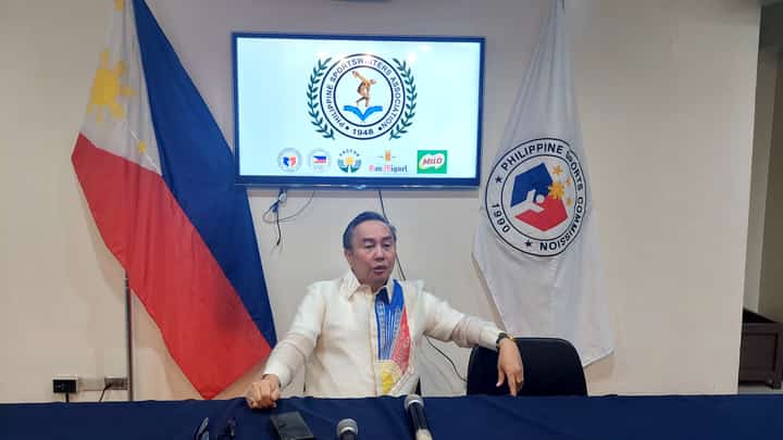 Photograph by IVAN SUING for the daily tribune
POC president Abraham ‘Bambol’ Tolentino is confident over the chances of Team Philippines in the 19th Asian Games in Hangzhou, China.