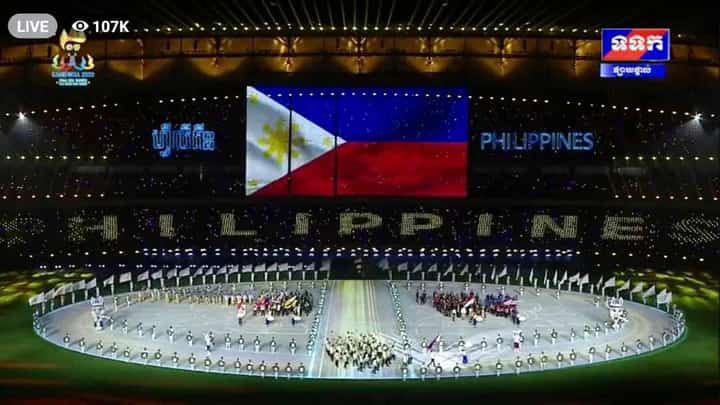 The 32nd SEA Games officially begins.
Screenshot taken by PSC.