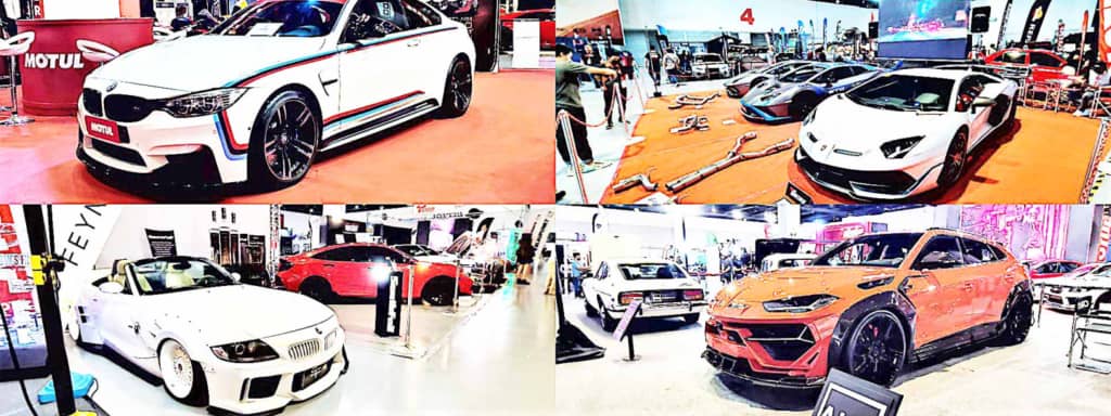 European sports cars and supercars are a show favorite.