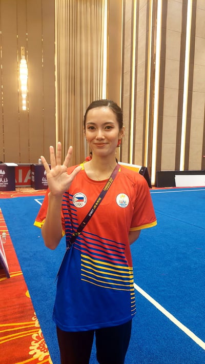 Agatha extends reign in SEAG wushu, wins 5th gold